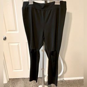 NEW Distressed Black Leggings